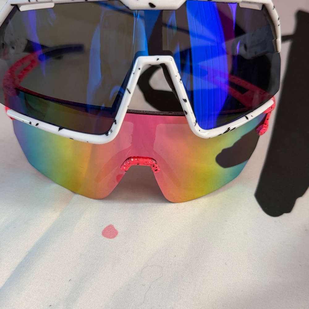 Uni-Sex  Polarized Sunglasses (2Pairs) Sports, Golfing Shades Street Wear Nwot